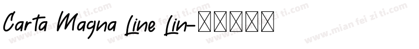 Carta Magna Line Lin字体转换